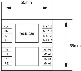 Trennrelais R4-A-230 4 Motore und Zentrale - Bild 2