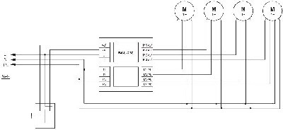 Trennrelais R4-A-230 4 Motore und Zentrale - Bild 3