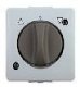 Rolladenschalter / Rolladentaster fr 2 Motore, Aufputz, IP44, grau