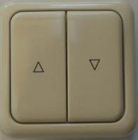 Doppelwippen Taster fr Rolladen, Weiss (cremewei)