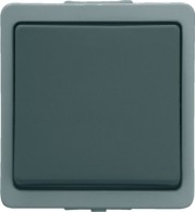 Universalschalter / Lichtschalter / Wechselschalter Aufputz grau, IP44