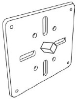 Simu Blendkastenlager Metall 95x80mm mit Vierkant 45 fr T5