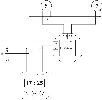 Trennrelais R2-U-230 fr 2 Motore und Zentrale - Bild 2