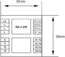 Trennrelais R4-U-230 4 Motore - Bild 2