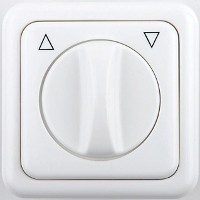 Rolladenschalter / Rolladentaster, Weiss (cremewei)