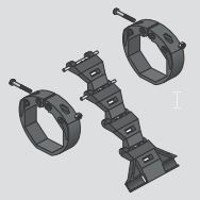 Hochschiebesicherung 4-gliedrig im Set fr 40mm Achtkant
