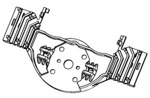Simu Motorlager Butterfly fr Domino Blendkappen fr T3.5 / T5