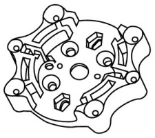 Simu Motorlager als Universallager Kunststoff fr T3.5 / T5