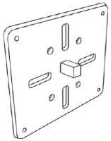 Simu Blendkastenlager Metall 95x80mm mit Vierkant fr T5