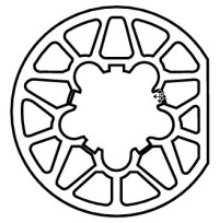 Simu Wellenadapter 50mm Rundwelle fr T5