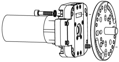Simu Markisenlager mit 44/48/60mm Teilkreis fr T5 DMI / T6 DMI