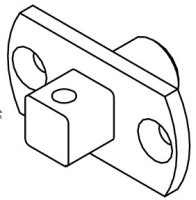 Simu Vierkantlager 10x10mm fr Motorseite fr T3.5