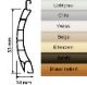 Roma Rollladen 14/53 PVC, 53 x 14 mm, konfektioniert