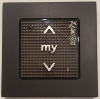 Somfy Smoove 1 IN io Black Shine Wandsender 