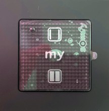 Somfy Smoove 1 RTS Black shine O/C Wandsender (Open/Close) - Bild 1